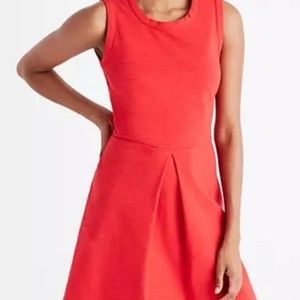 Madewell Red Sleeveless Cotton Dress XXS